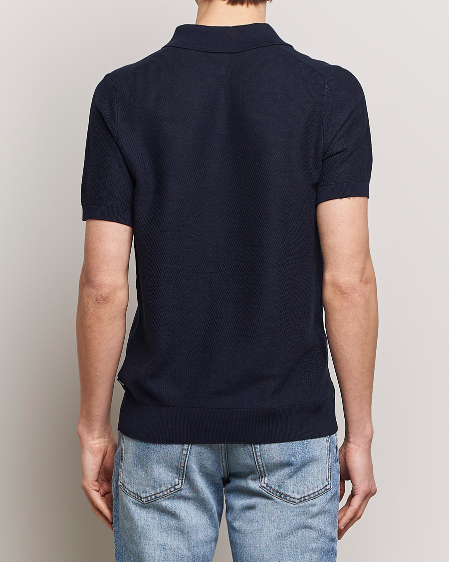 Herre | Pikéer | BOSS BLACK | Tempio Open Collar Polo Dark Blue
