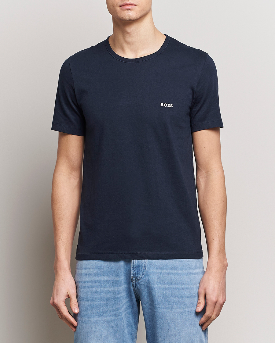 Herre | Avdelinger | BOSS BLACK | 3-Pack Crew Neck T-Shirt Blue