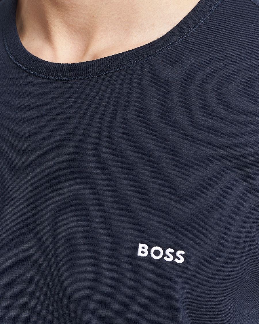 Herre | T-Shirts | BOSS BLACK | 3-Pack Crew Neck T-Shirt Blue