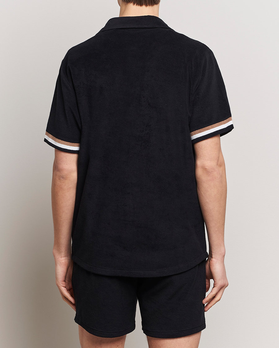 Herre | Skjorter | BOSS BLACK | Short Sleeve Terry Shirt Black
