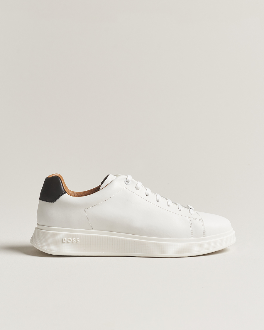 Herre | BOSS BLACK Bolton Leather Sneaker Natural | BOSS BLACK | Bolton Leather Sneaker Natural
