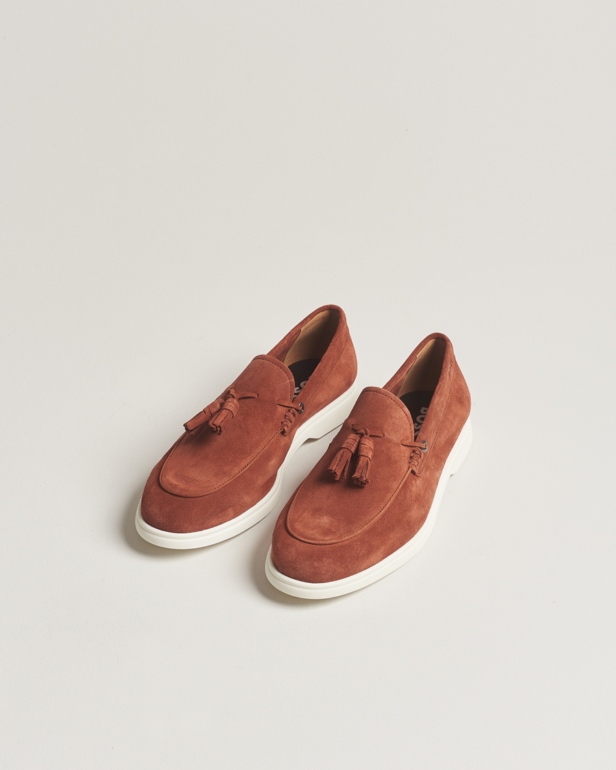 Herr | Skor | BOSS BLACK | Sienne Tassle Loafer Suede Open Brown