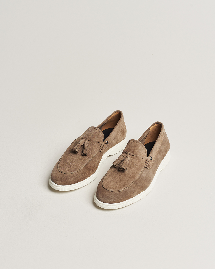 Herre | BOSS BLACK Sienne Tassle Loafer Suede Medium Beige | BOSS BLACK | Sienne Tassle Loafer Suede Medium Beige