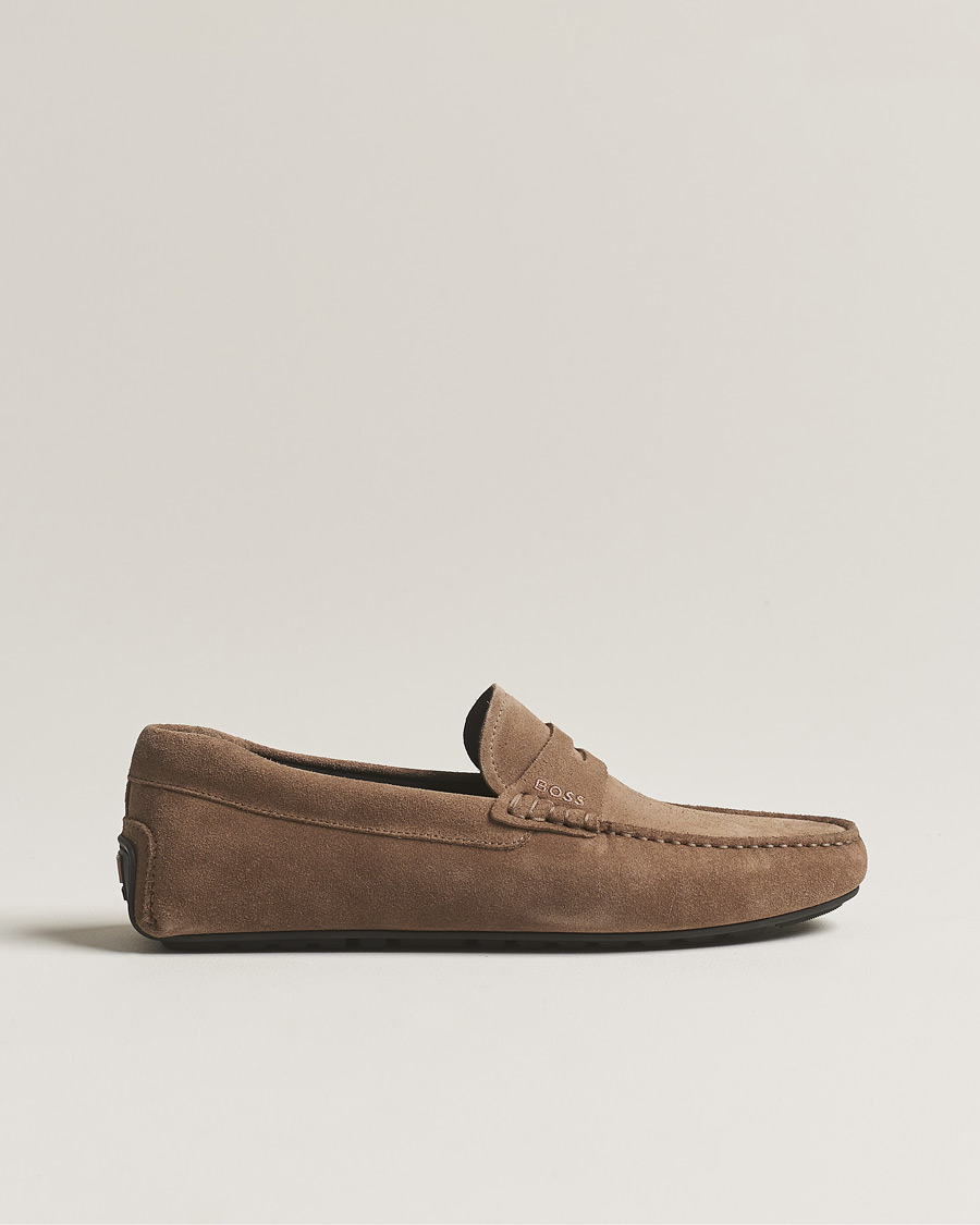 Herre | BOSS BLACK Noel Car Shoe Suede Medium Beige | BOSS BLACK | Noel Car Shoe Suede Medium Beige