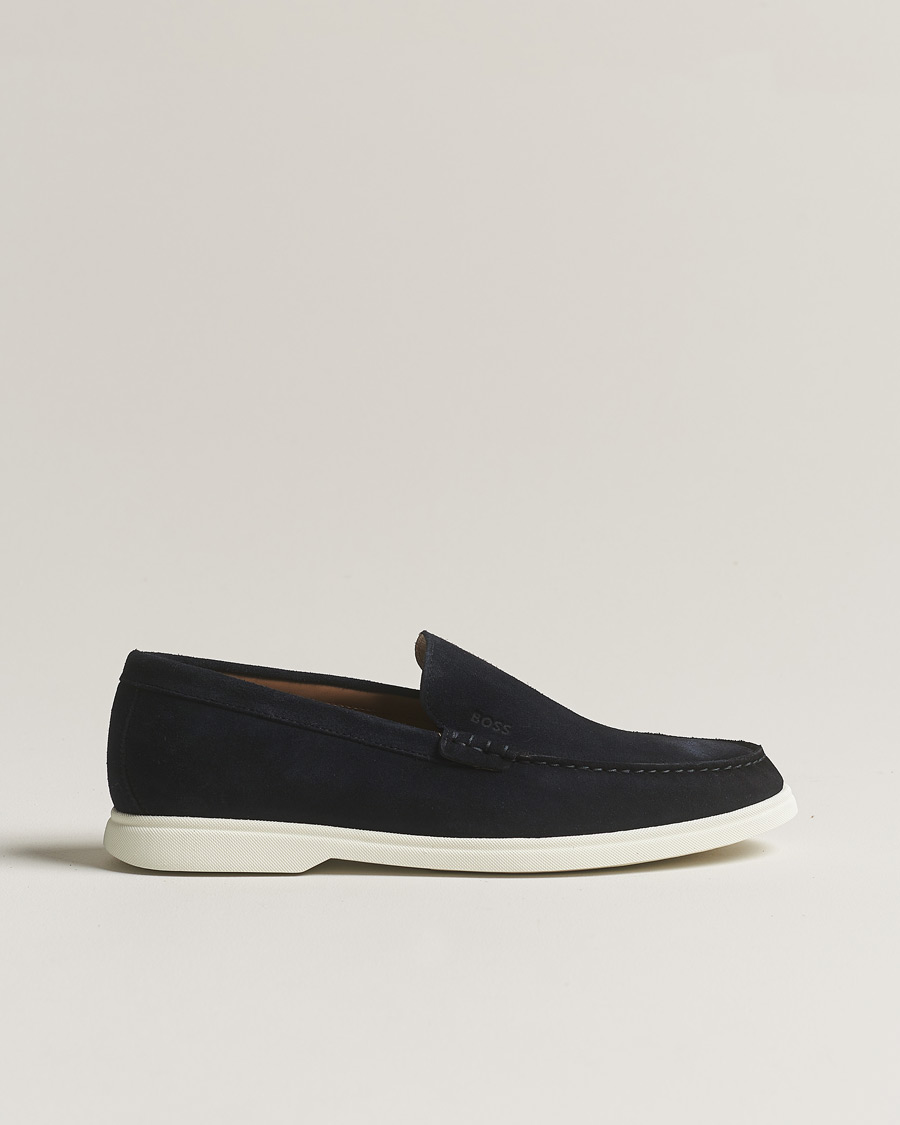 Herre | BOSS BLACK Sienne Suede Loafer Dark Blue | BOSS BLACK | Sienne Suede Loafer Dark Blue