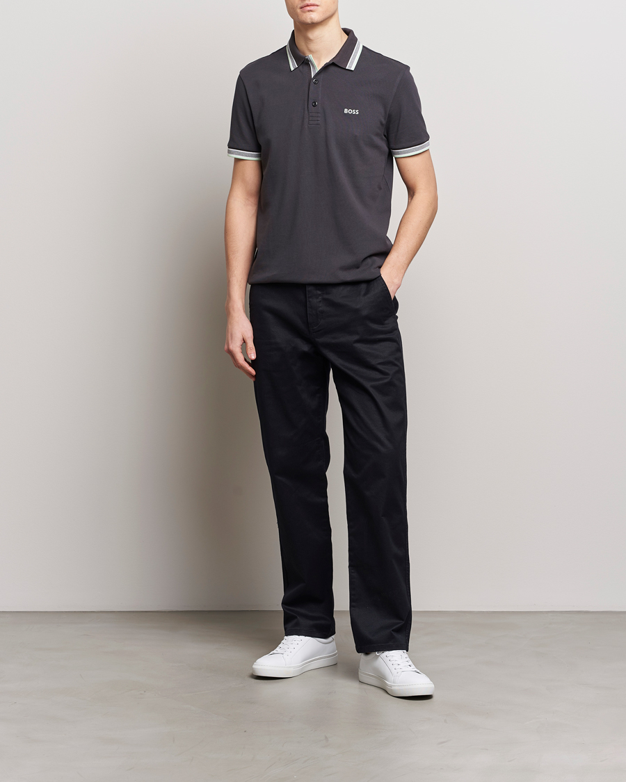 Herre | Pikéer | BOSS GREEN | Paddy Jersey Polo Charcoal