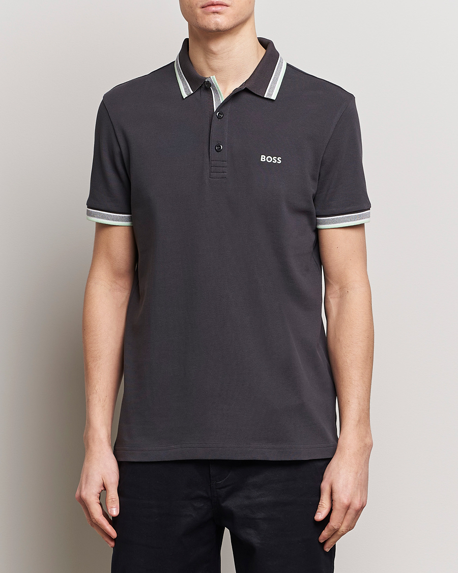 Herre |  | BOSS GREEN | Paddy Jersey Polo Charcoal