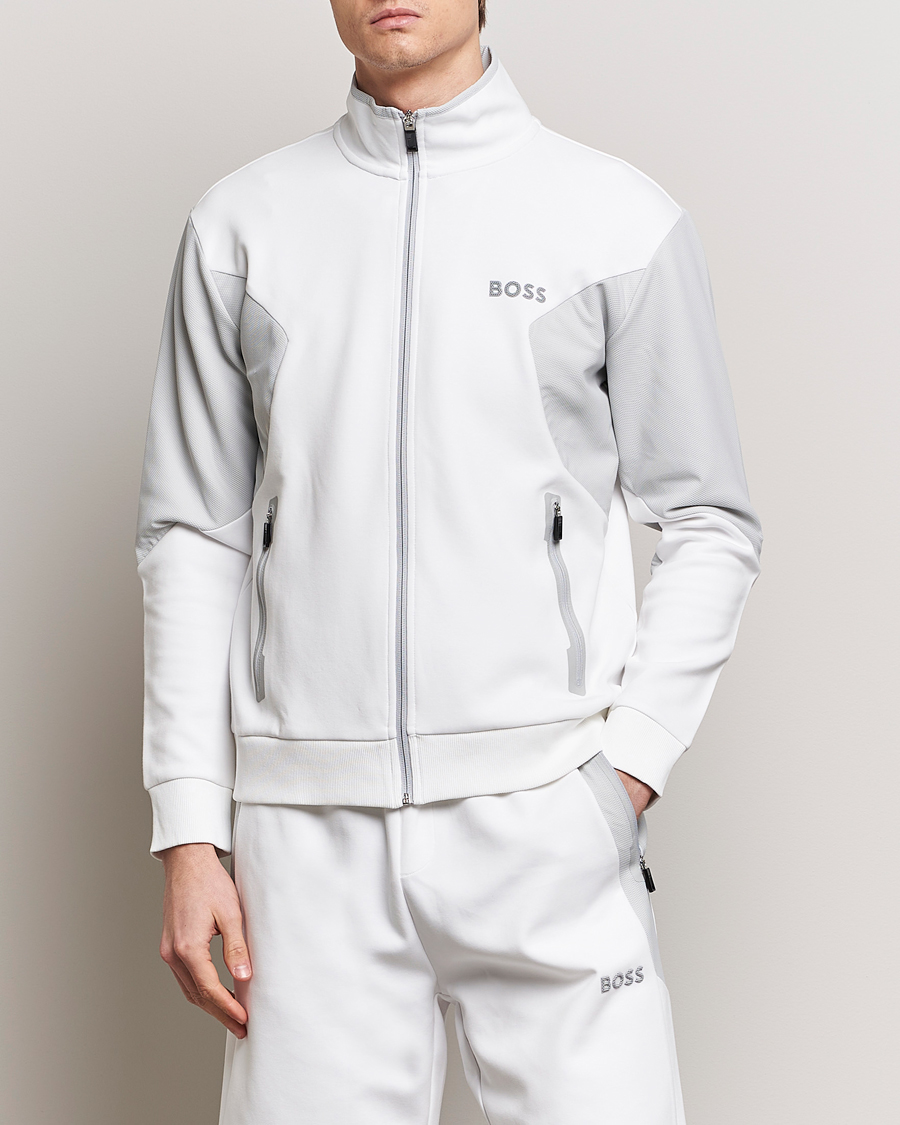 Herr | BOSS GREEN | BOSS GREEN | Skaz Full Zip Hoodie White