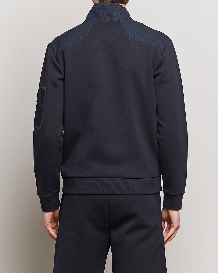 Herre | Gensere | BOSS GREEN | Half Zip Sweatshirt Dark Blue