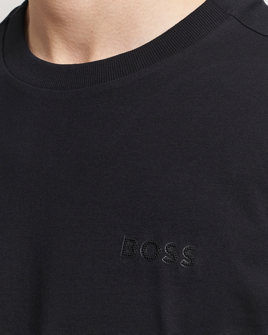 Herre | T-Shirts | BOSS GREEN | Crew Neck T-Shirt Black
