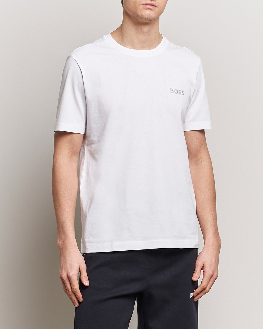 Herre | Hvite t-shirts | BOSS GREEN | Crew Neck T-Shirt White