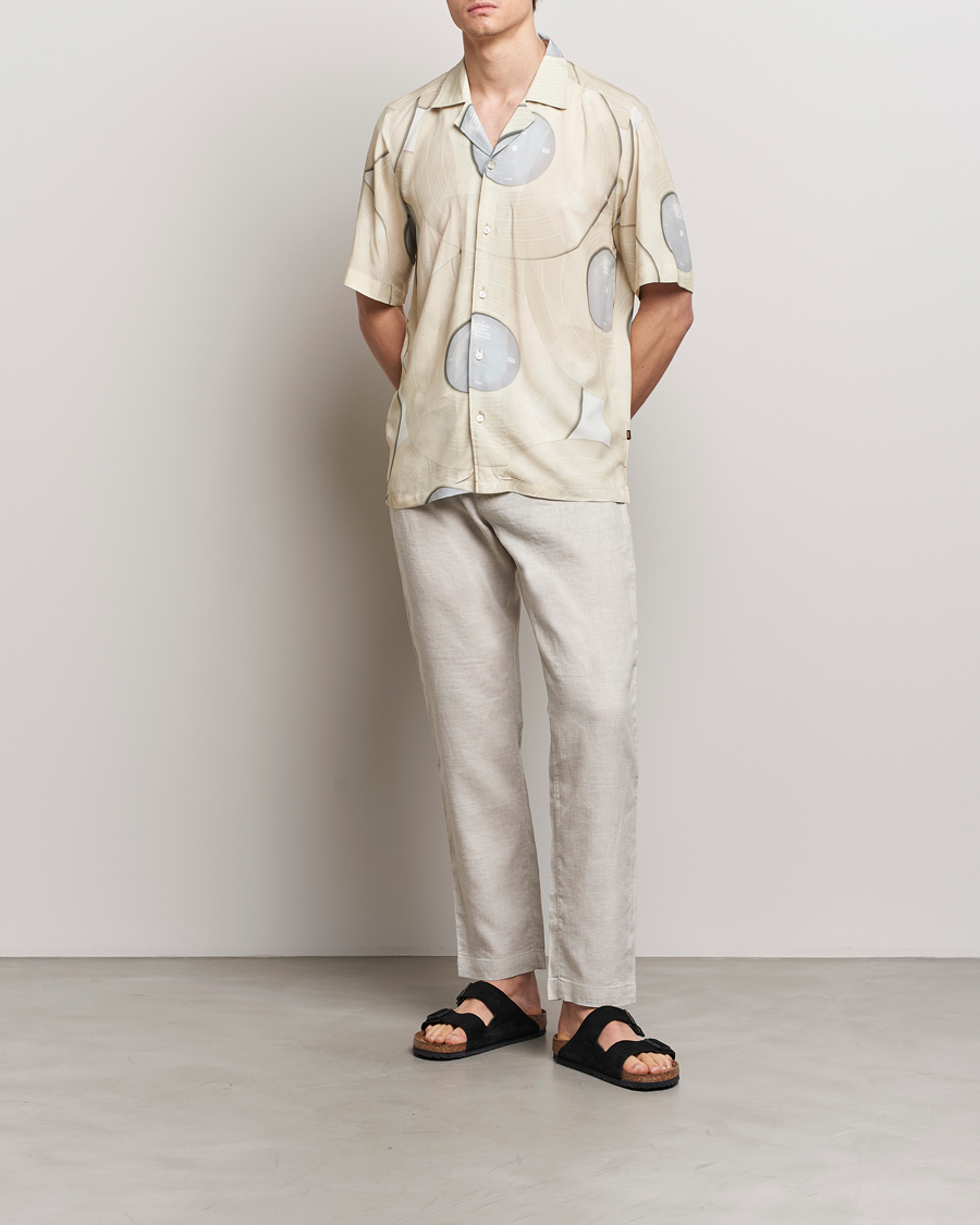 Herre | Bukser | BOSS ORANGE | Sanderson Linen Pants Light Beige