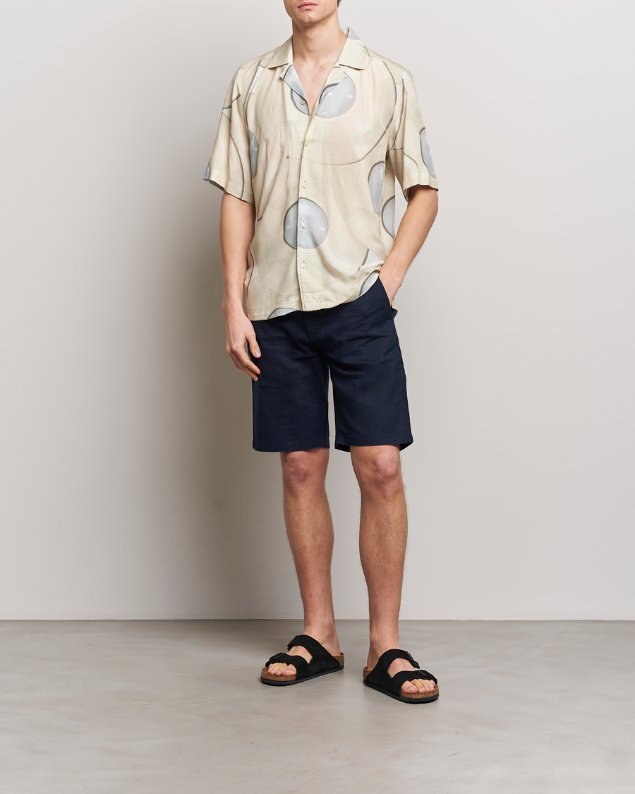 Herre | Shorts | BOSS ORANGE | Tapered Chino Drawstring Shorts Dark Blue