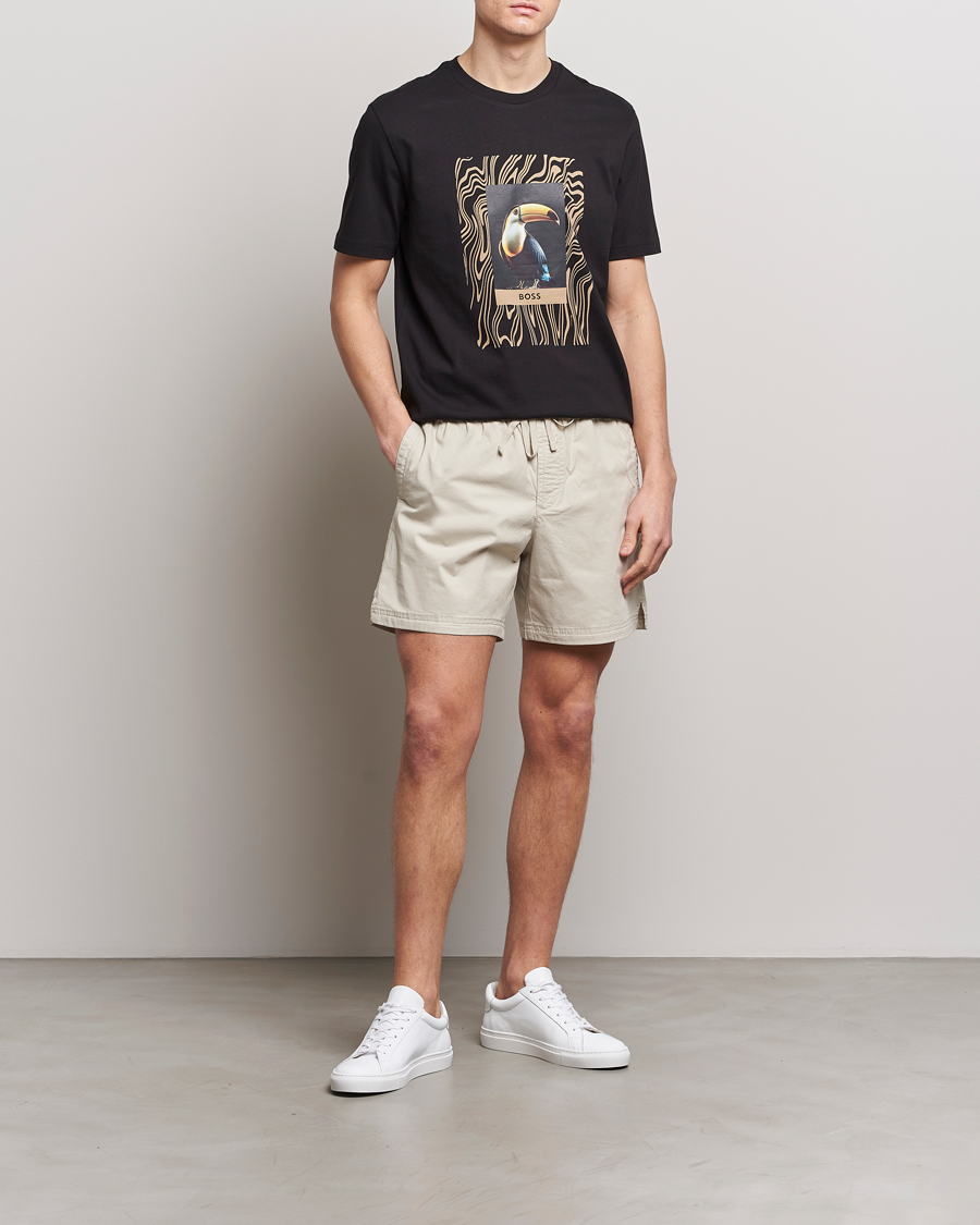 Herre | Shorts | BOSS ORANGE | Sandrew Cotton Shorts Light Beige