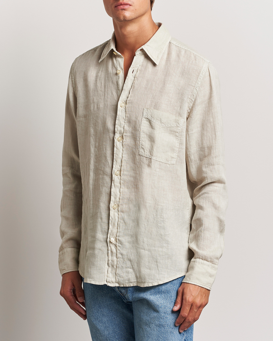 Herre | Skjorter | BOSS ORANGE | Relegant Linen Shirt Light Beige