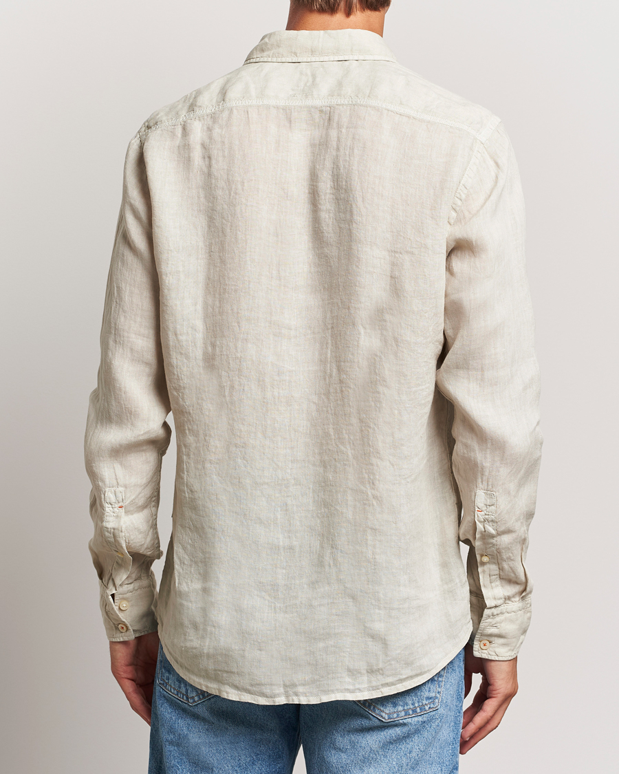 Herre | Skjorter | BOSS ORANGE | Relegant Linen Shirt Light Beige