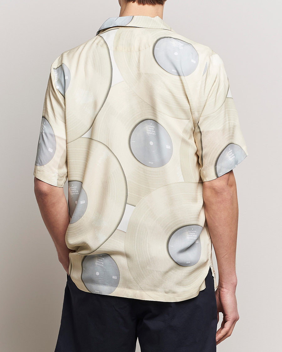 Herre | Skjorter | BOSS ORANGE | Rayer Short Sleeve Printed Shirt Light Beige