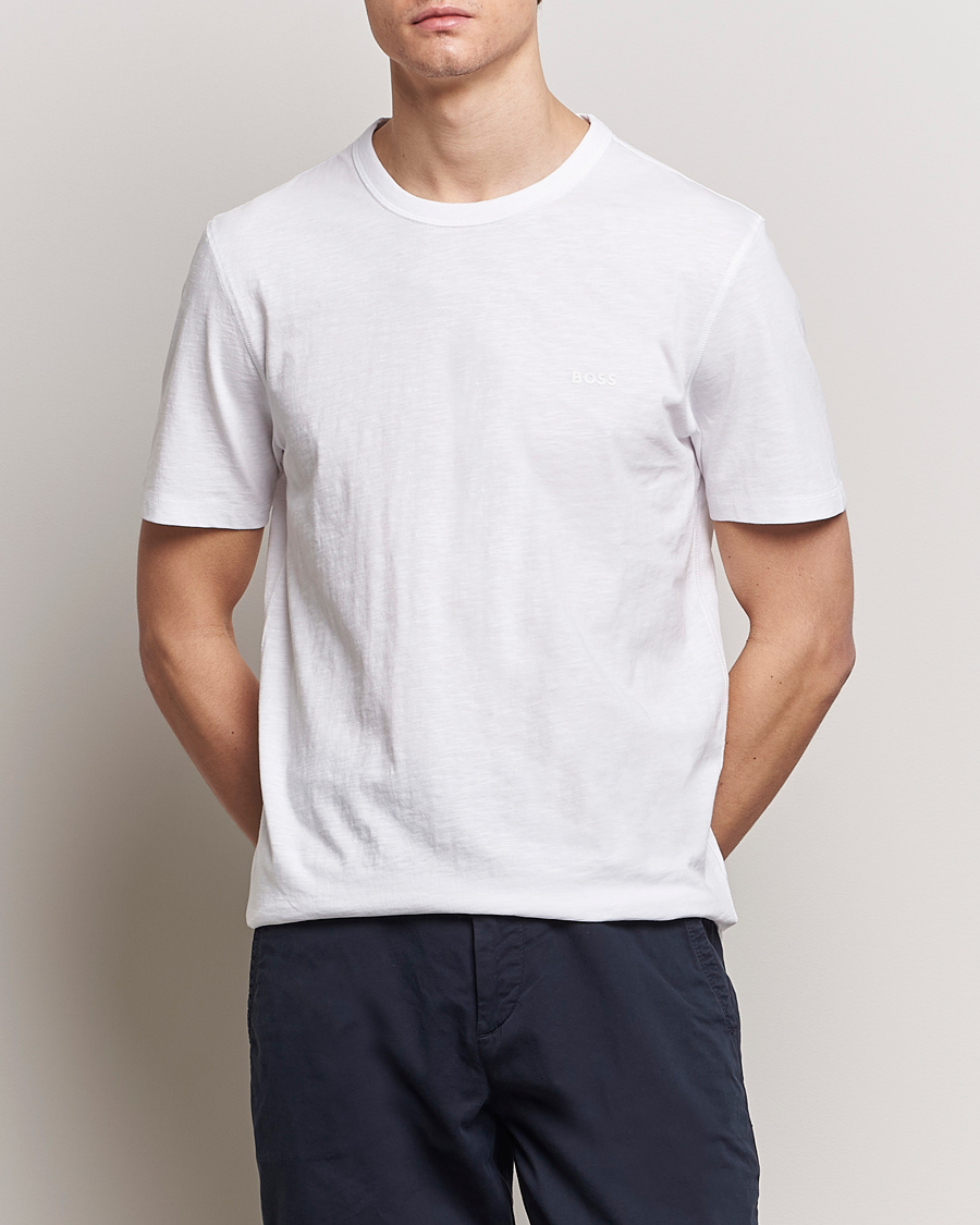 Herre | Kortermede t-shirts | BOSS ORANGE | Tegood Crew Neck T-Shirt White