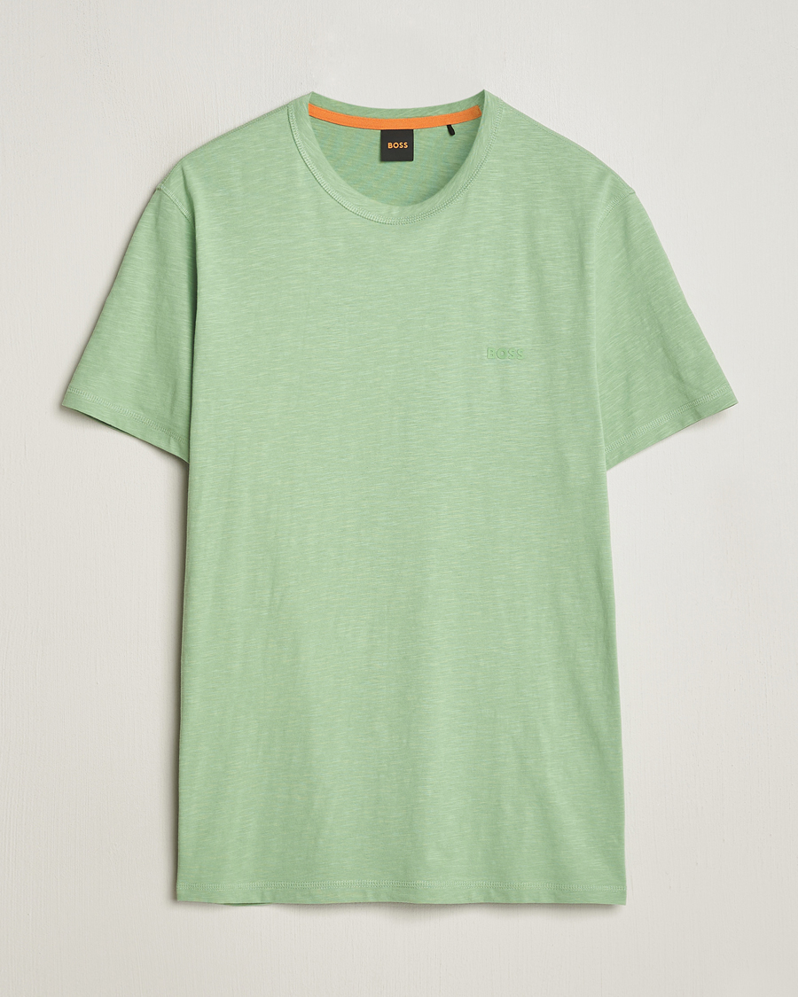 Herre | T-Shirts | BOSS ORANGE | Tegood Crew Neck T-Shirt Open Green