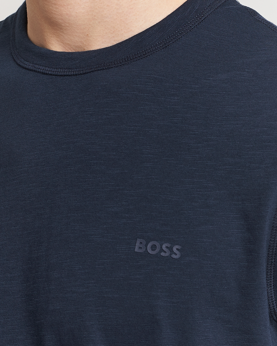 Herre | T-Shirts | BOSS ORANGE | Tegood Crew Neck T-Shirt Dark Blue
