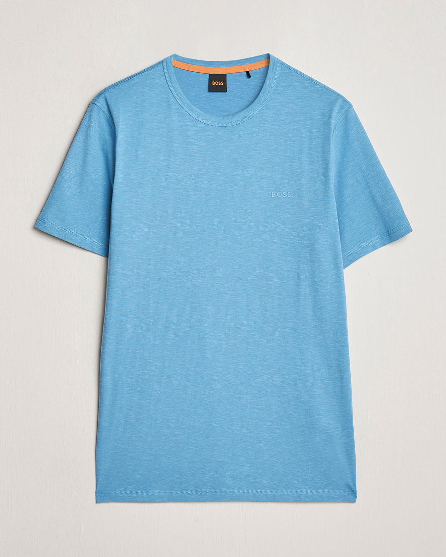 Herre | T-Shirts | BOSS ORANGE | Tegood Crew Neck T-Shirt Open Blue