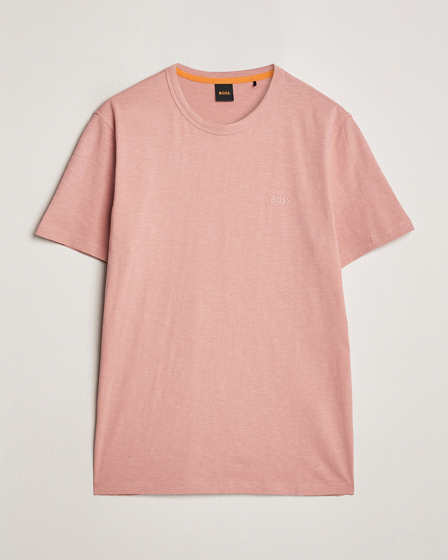 Herre | T-Shirts | BOSS ORANGE | Tegood Crew Neck T-Shirt Open Pink