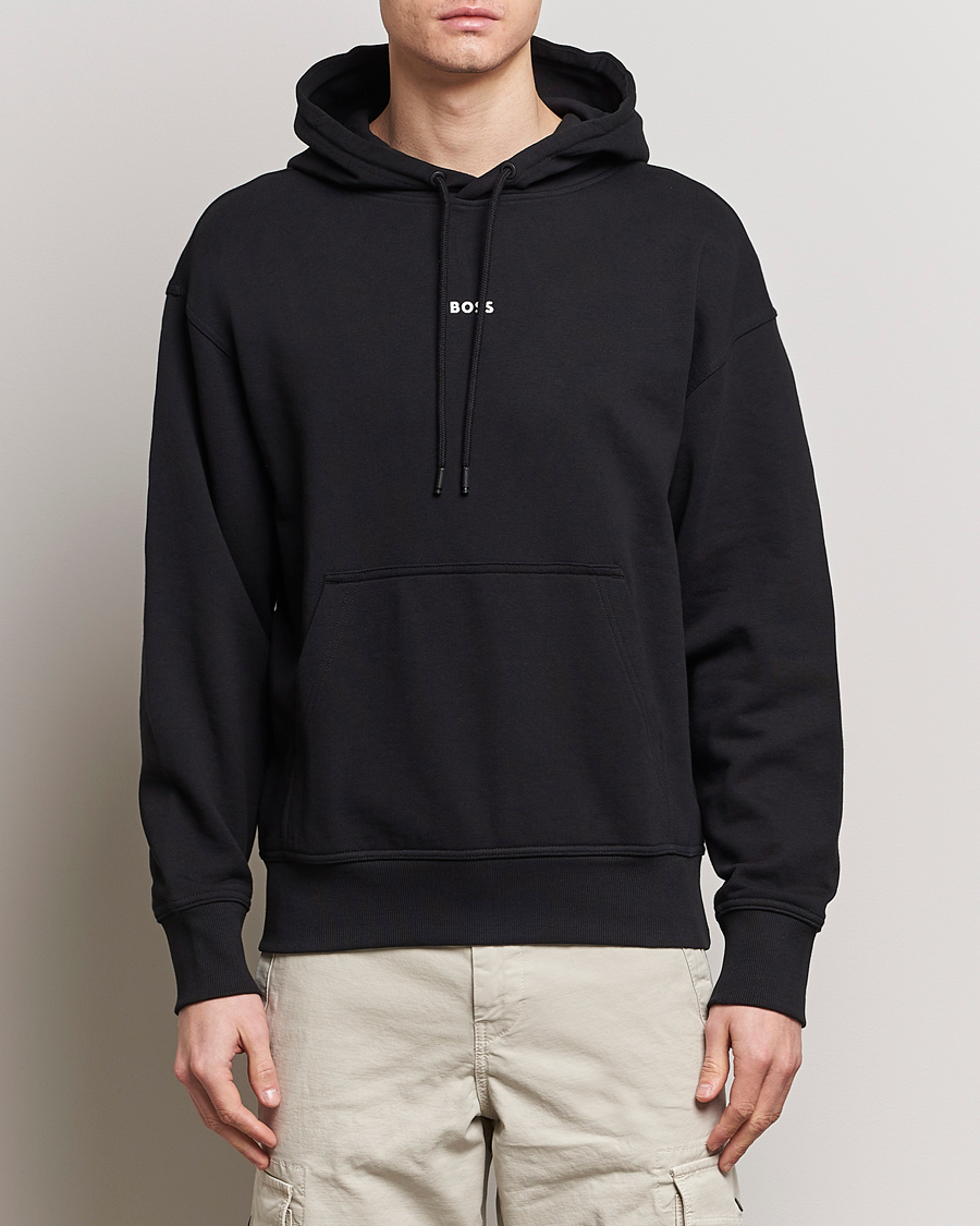 Herre | 20% salg | BOSS ORANGE | WeSmall Logo Hoodie Black