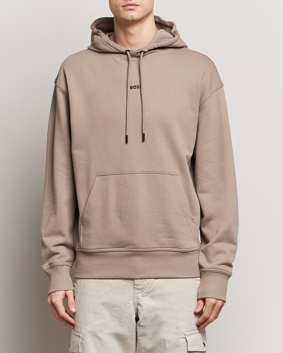 Herre | Salg klær | BOSS ORANGE | WeSmall Logo Hoodie Open Brown