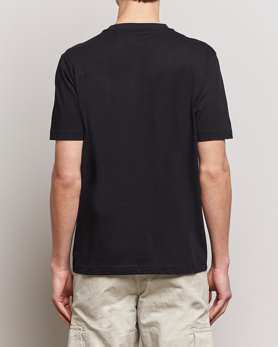 Herre | T-Shirts | BOSS ORANGE | Printed Crew Neck T-Shirt Black