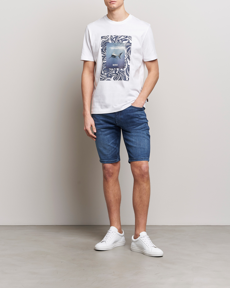 Herre | T-Shirts | BOSS ORANGE | Tucan Printed Crew Neck T-Shirt Natural