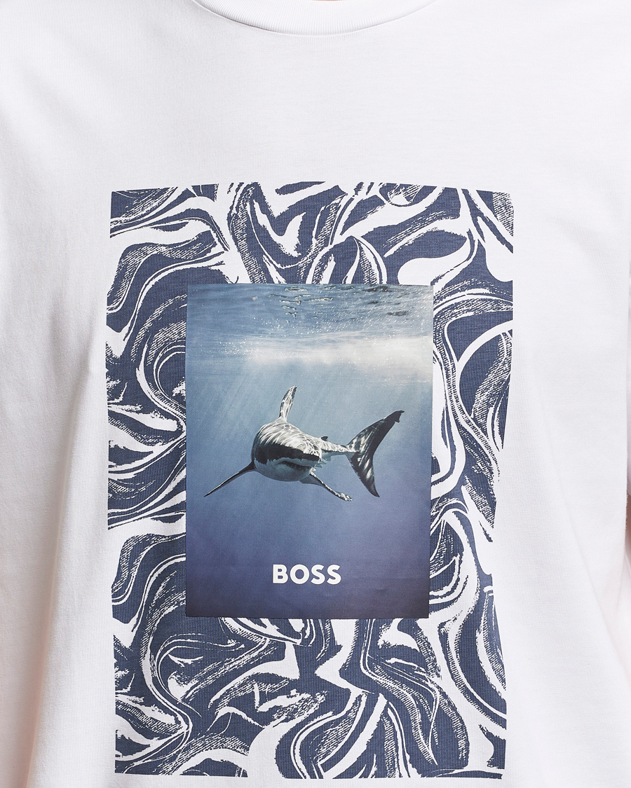 Herre | T-Shirts | BOSS ORANGE | Tucan Printed Crew Neck T-Shirt Natural