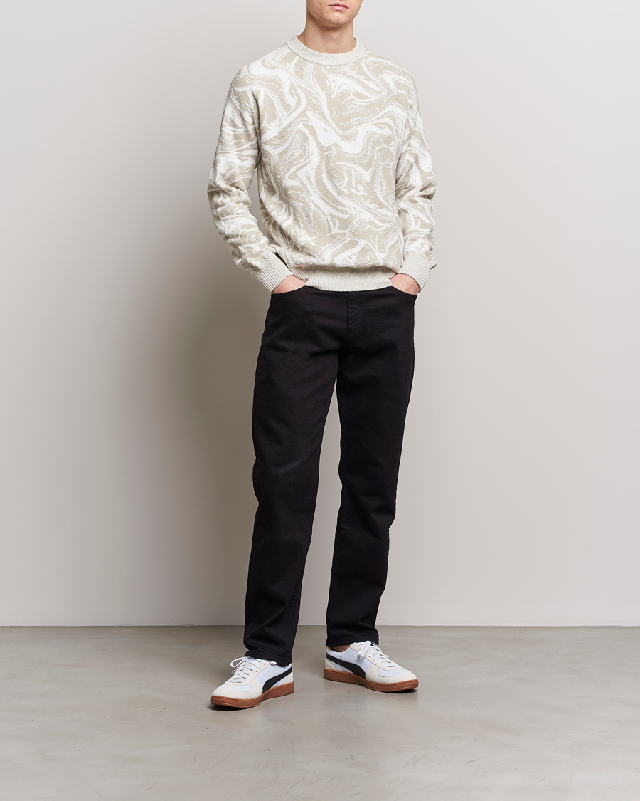 Herre | Gensere | BOSS ORANGE | Kliam Printed Sweatshirt Light Beige