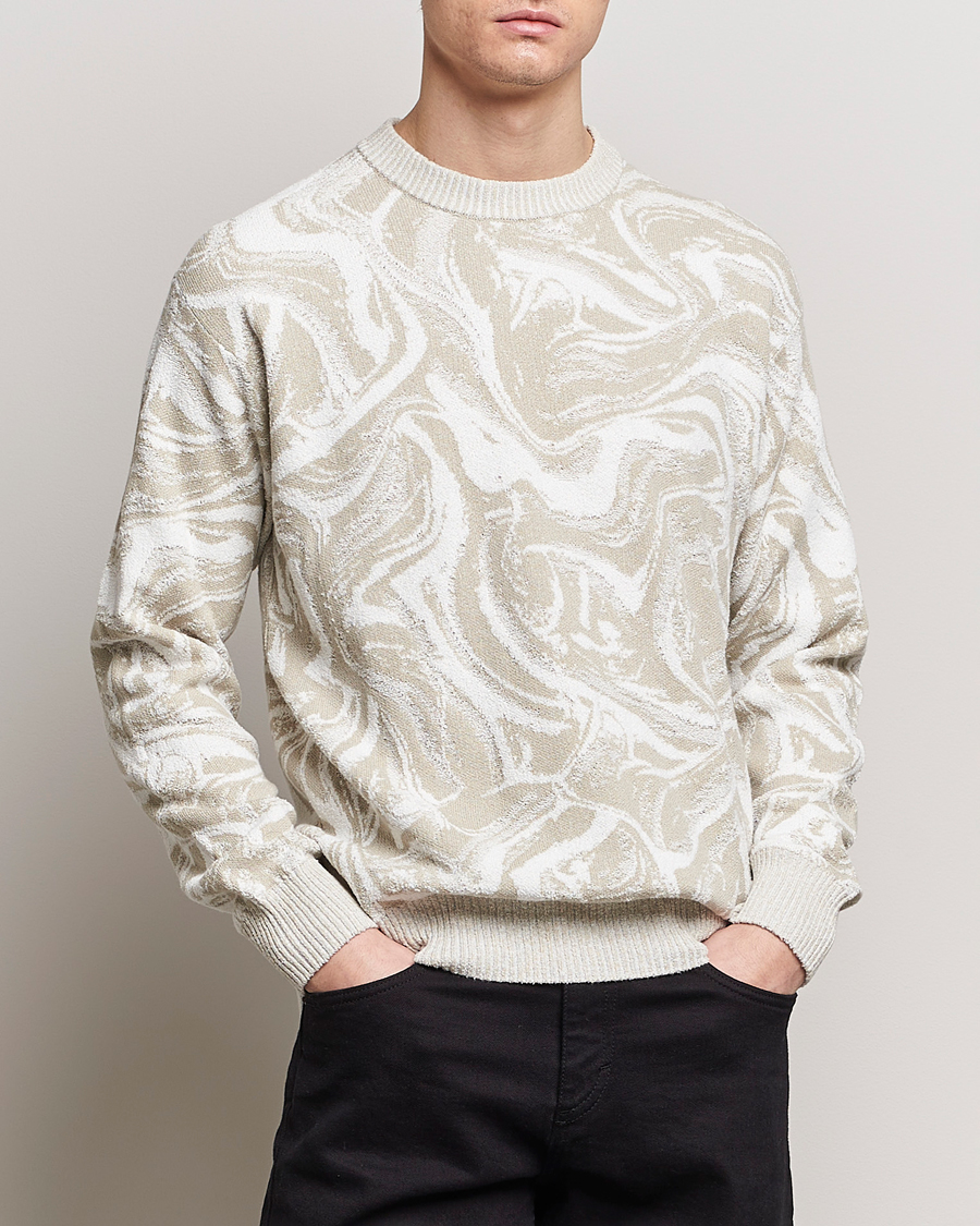 Herre | Gensere | BOSS ORANGE | Kliam Printed Sweatshirt Light Beige