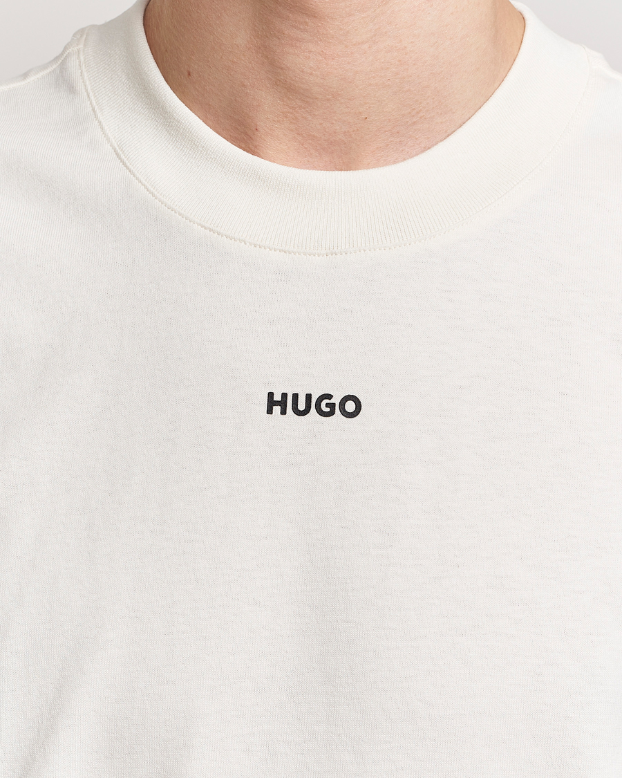 Herre | T-Shirts | HUGO | Dapolino Crew Neck T-Shirt Open White