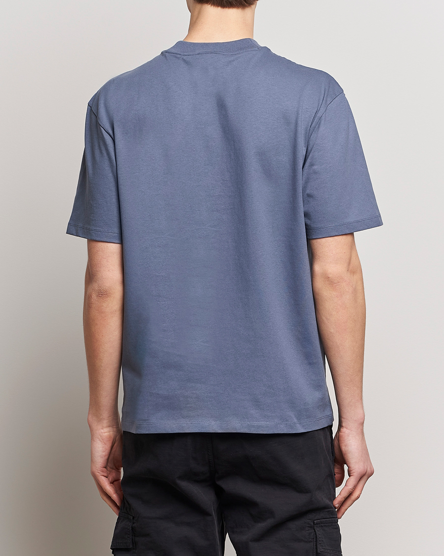 Herre | T-Shirts | HUGO | Dapolino Crew Neck T-Shirt Open Blue