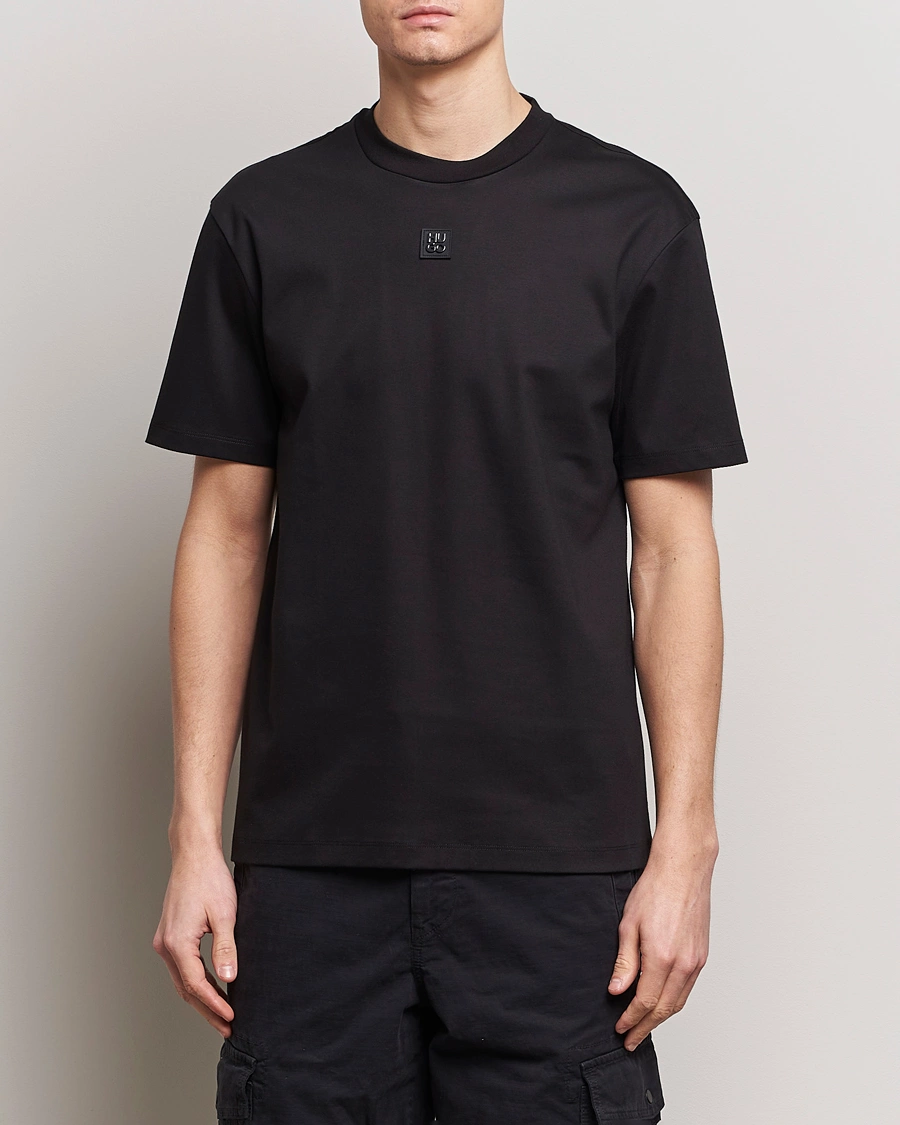 Herre |  | HUGO | Dalile Logo Crew Neck T-Shirt Black