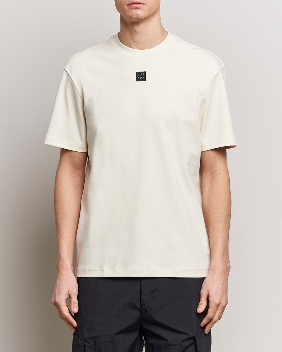 Herr | HUGO | HUGO | Dalile Logo Crew Neck T-Shirt Open White