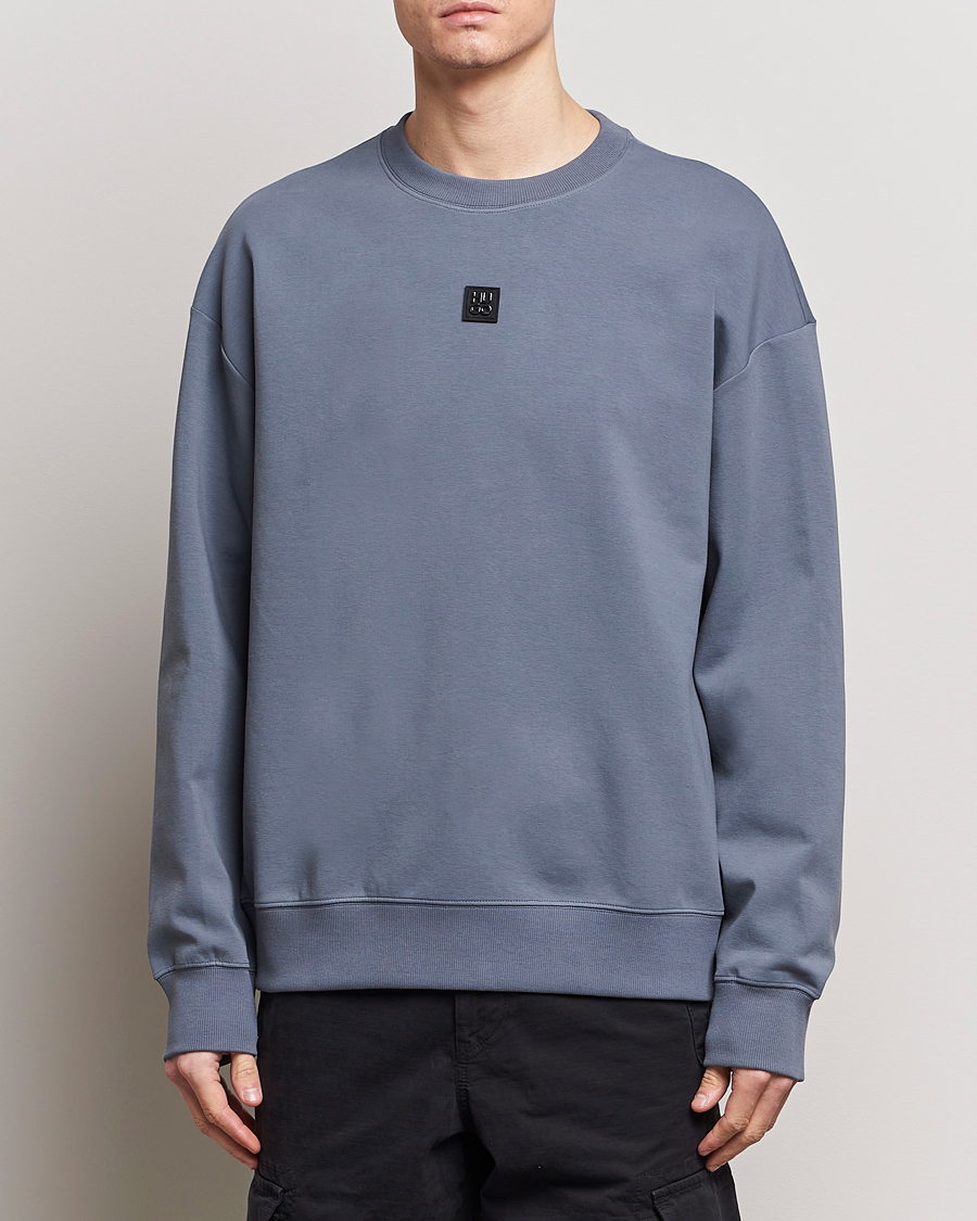 Herre | Salg | HUGO | Dettil Logo Sweatshirt Open Blue