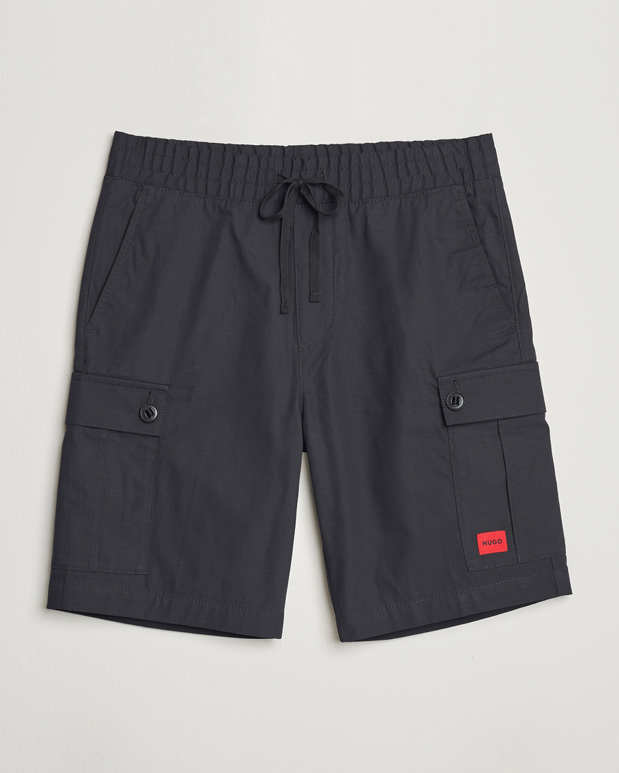 Herre | Shorts | HUGO | Garlio Cotton Cargo Shorts Black