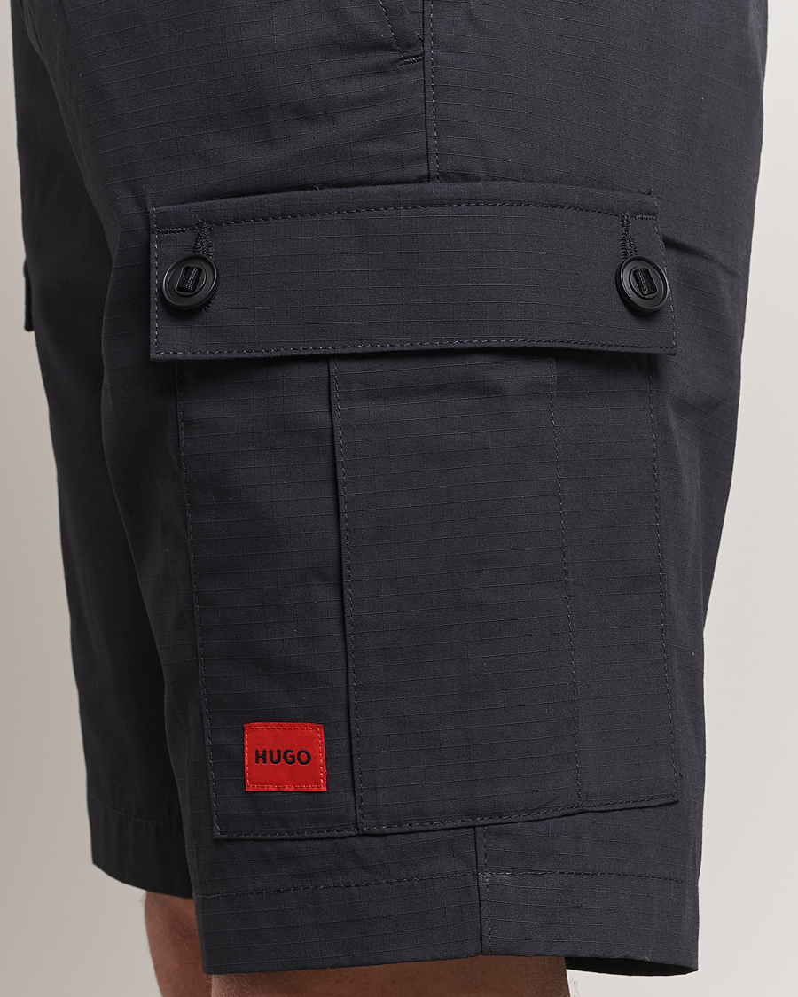 Herre | Shorts | HUGO | Garlio Cotton Cargo Shorts Black