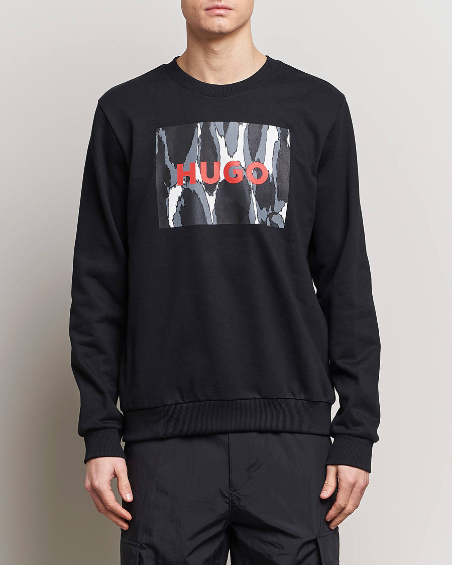 Herre | Salg klær | HUGO | Duragol Printed Logo Sweatshirt Black