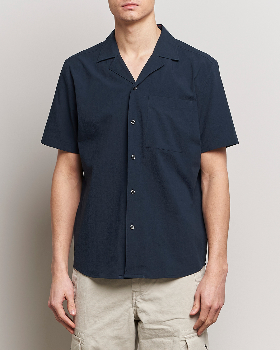 Herre | Klær | HUGO | Ellino Short Sleeve Shirt Dark Blue