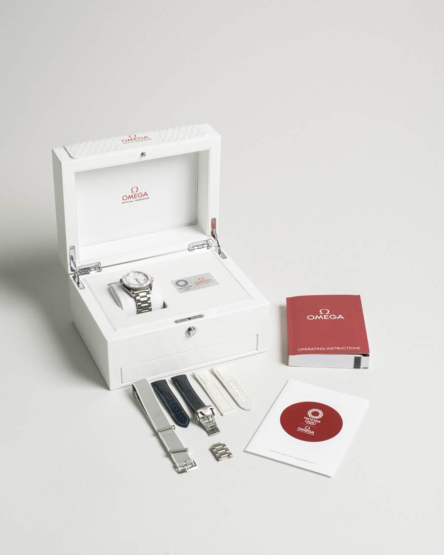 Herre | Omega Pre-Owned Seamaster Planet Ocean Tokyo 208/2020 Silver | Omega Pre-Owned | Seamaster Planet Ocean Tokyo 208/2020 Silver