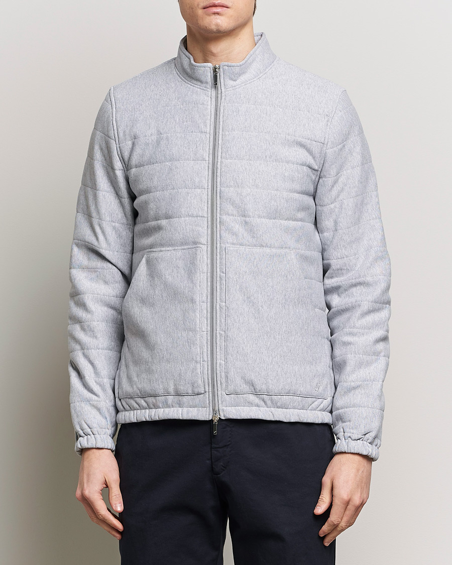 Herre | Salg | Stenströms | Cotton Collage Zip Jacket Grey