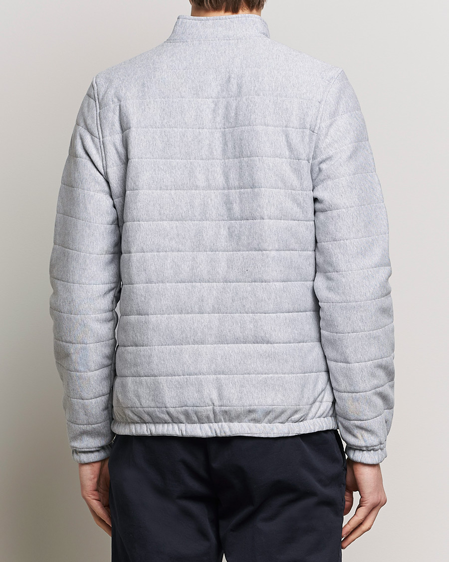 Herre | Gensere | Stenströms | Cotton Collage Zip Jacket Grey