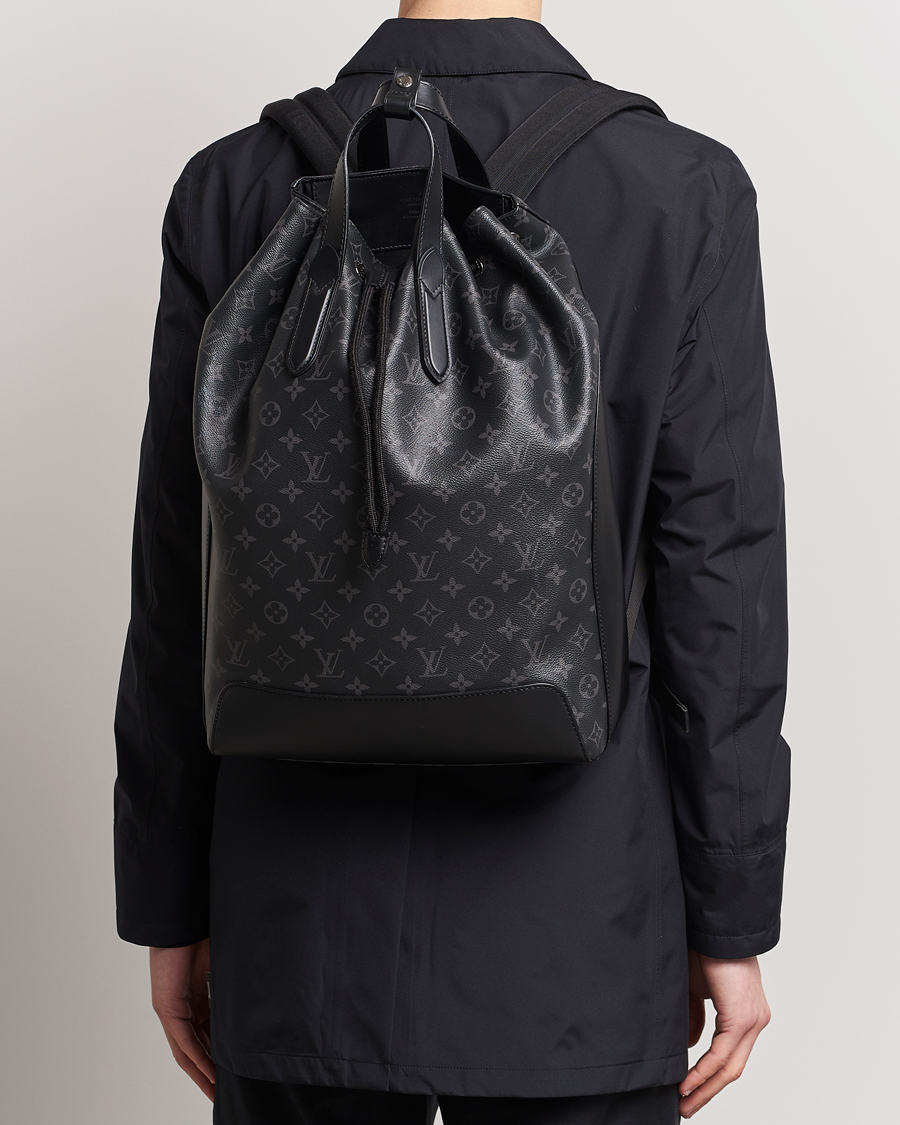 Herre | Louis Vuitton Pre-Owned Explorer Backpack Monogram Eclipse | Louis Vuitton Pre-Owned | Explorer Backpack Monogram Eclipse