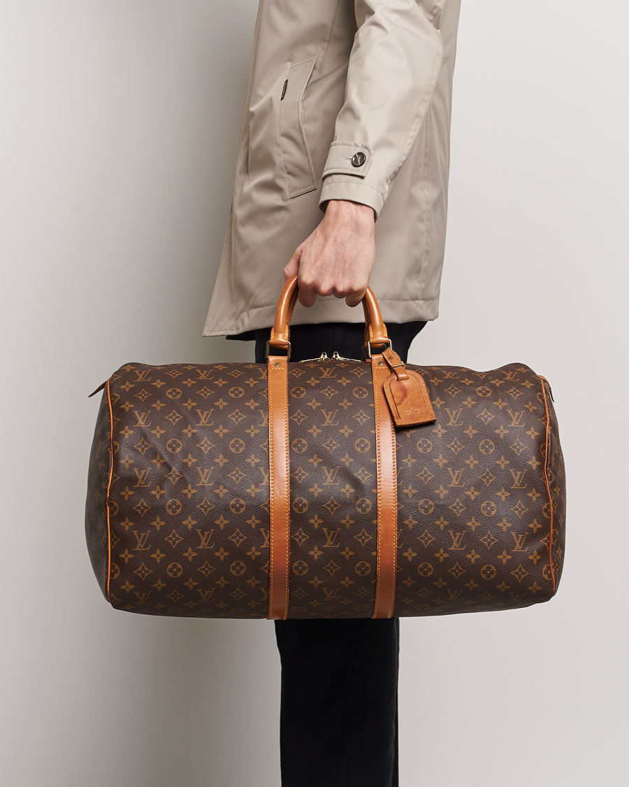 Herre | Louis Vuitton Pre-Owned Keepall 55 Bag Monogram | Louis Vuitton Pre-Owned | Keepall 55 Bag Monogram