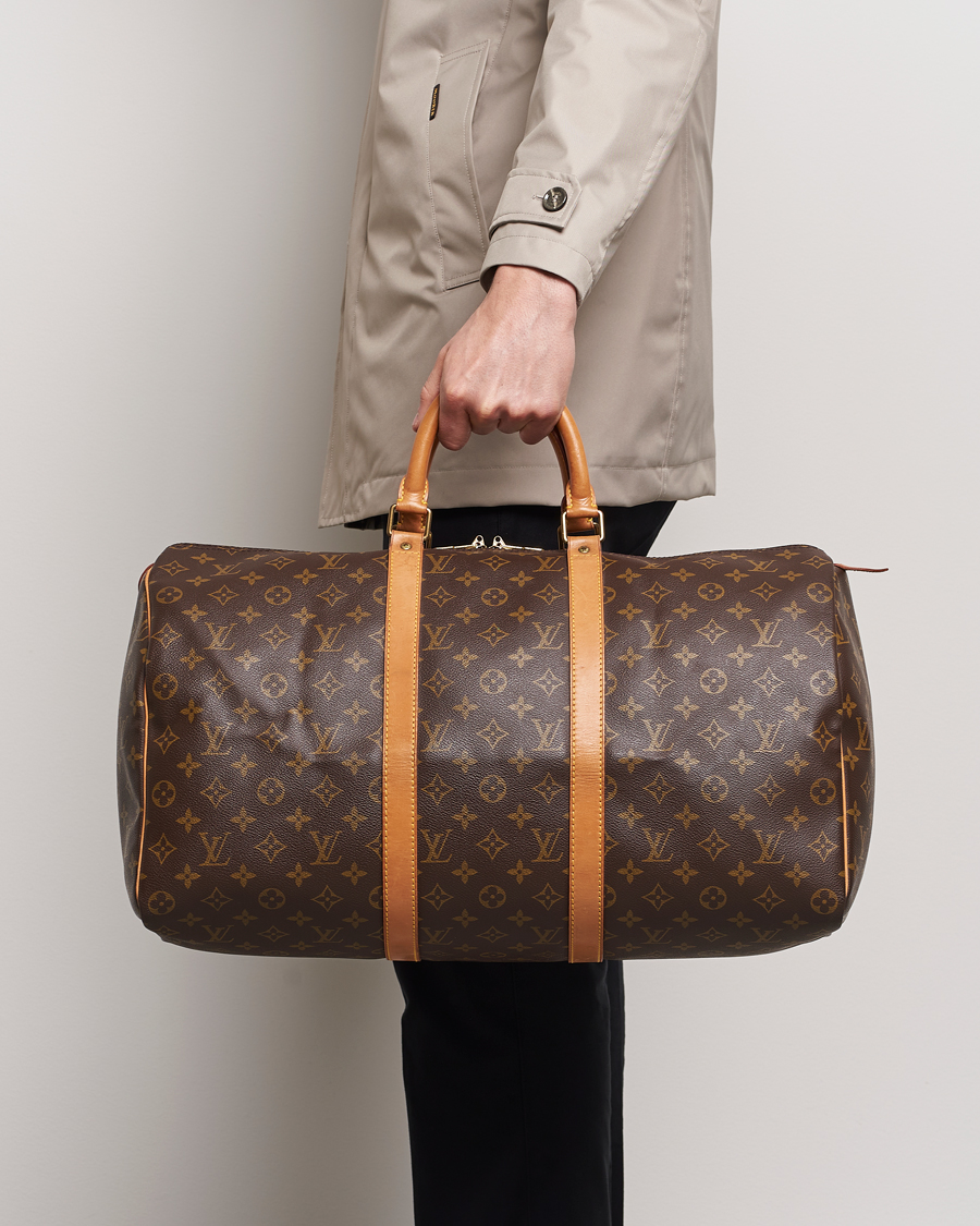 Herre | Louis Vuitton Pre-Owned Keepall 50 Bag Monogram | Louis Vuitton Pre-Owned | Keepall 50 Bag Monogram