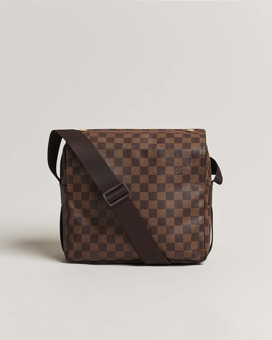 Herre | Louis Vuitton Pre-Owned Naviglio Messenger Bag Damier Ebene | Louis Vuitton Pre-Owned | Naviglio Messenger Bag Damier Ebene