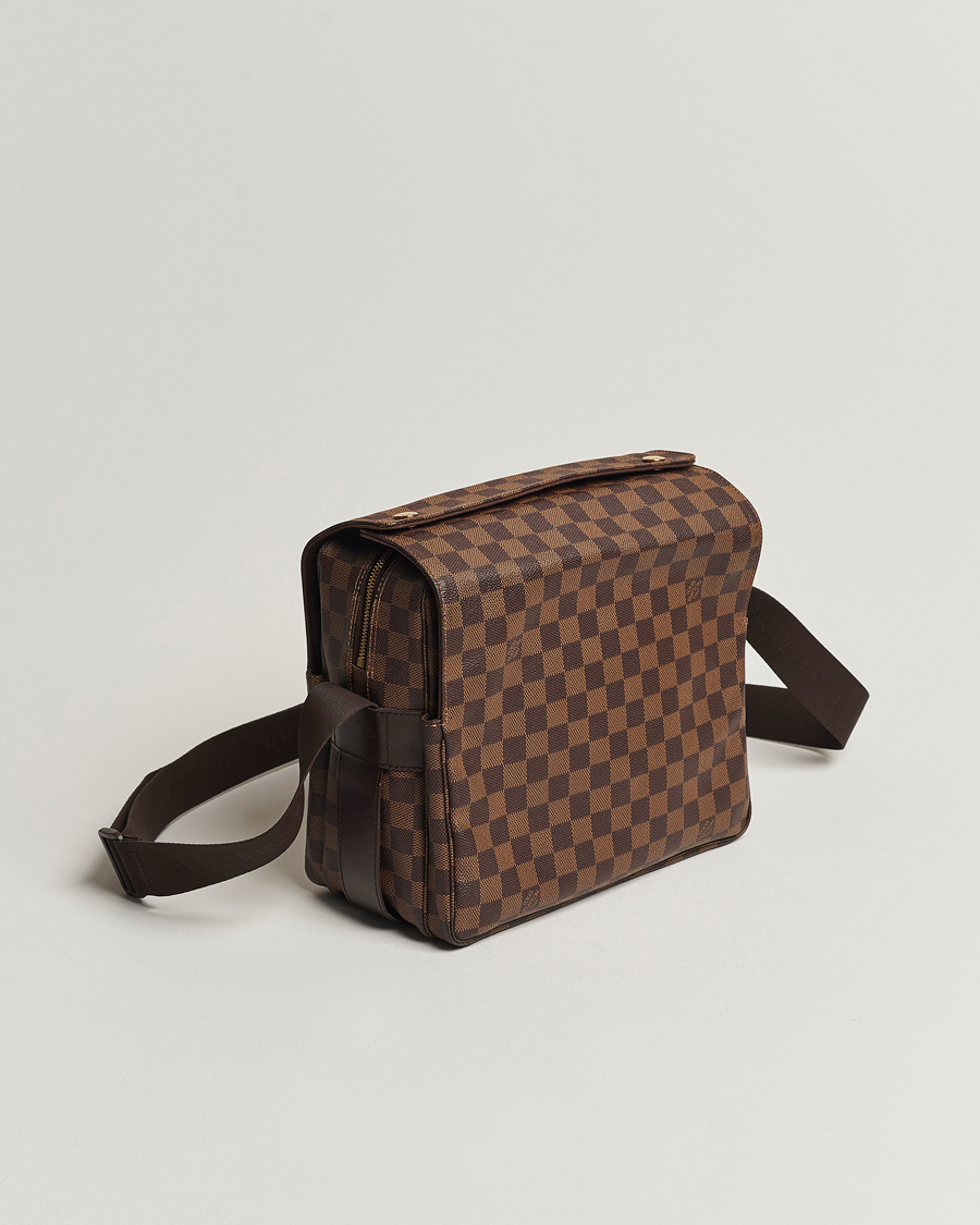 Herre | Louis Vuitton Pre-Owned Naviglio Messenger Bag Damier Ebene | Louis Vuitton Pre-Owned | Naviglio Messenger Bag Damier Ebene